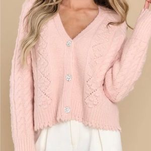 Beautiful blush pink cardigan